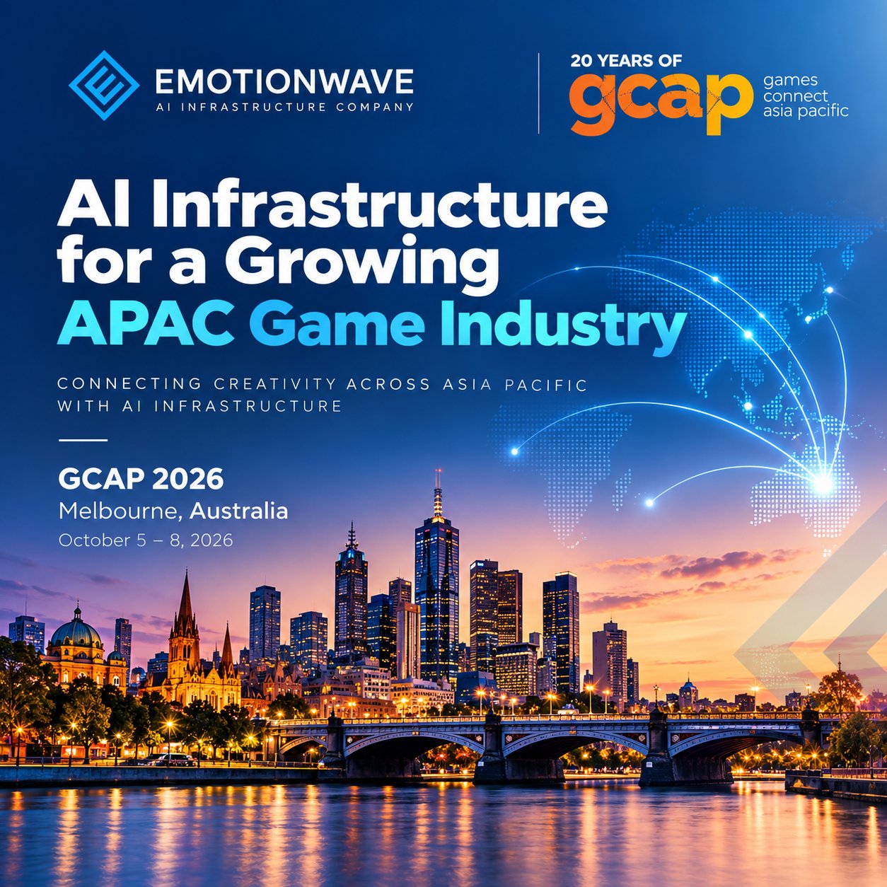 Emotionwave Joins City of Melbourne–Invited Korean Delegation at GCAP 2026, Expanding AI Technology Collaboration with Australia's Games Industry
