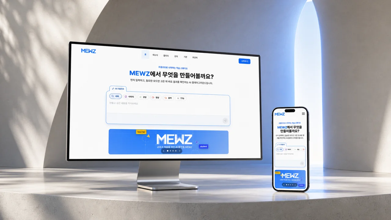 엔백스, AI 교육 운영 플랫폼 ‘MEWZ’ 공식 출시